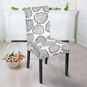 Potato Chips Pattern Print Design 03 Dining Chair Slipcover