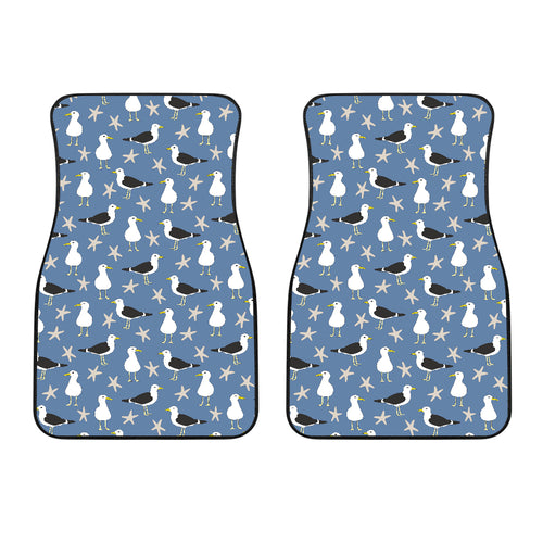 Seagull Pattern Print Design 01 Front Car Mats