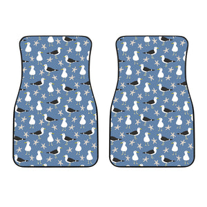 Seagull Pattern Print Design 01 Front Car Mats