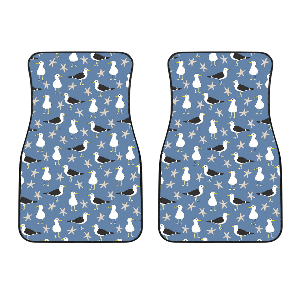 Seagull Pattern Print Design 01 Front Car Mats