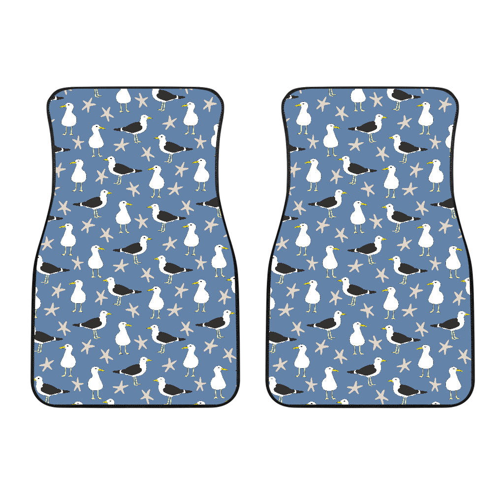 Seagull Pattern Print Design 01 Front Car Mats