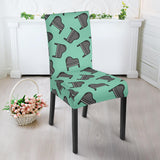 Piano Pattern Print Design 04 Dining Chair Slipcover