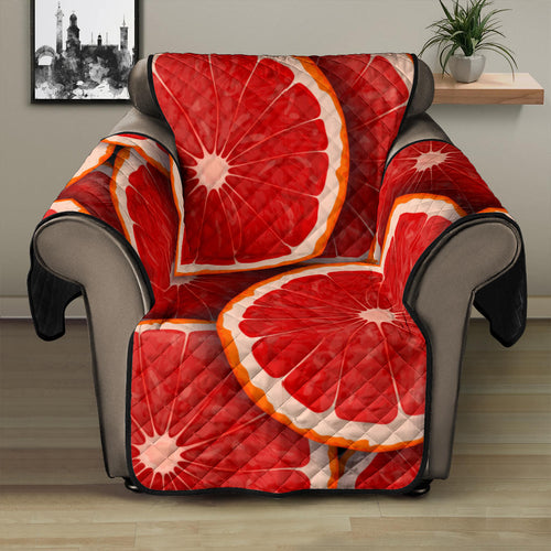 Sliced Grapefruit Pattern Background Recliner Cover Protector