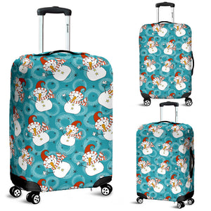 Snowman Chirstmas Pattern Luggage Covers