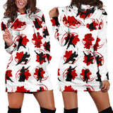 Ninja Pattern Women Hoodie Dress