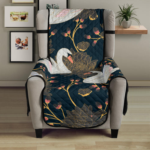 Swan Pattern Chair Cover Protector