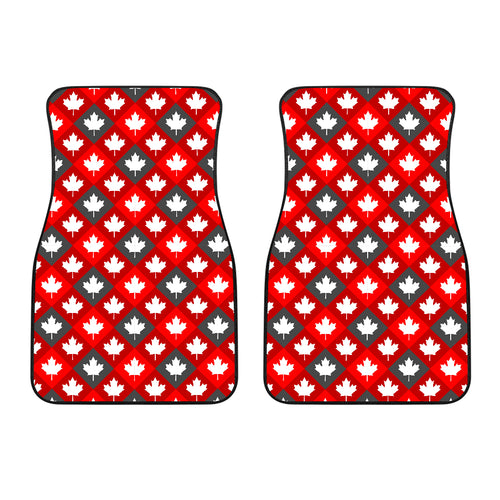 Canada Pattern Print Design 05 Front Car Mats