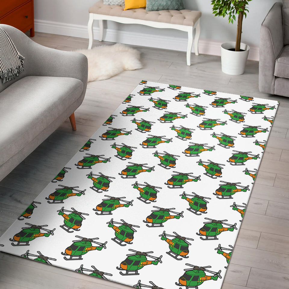 Green Amy Helicopter Pattern Area Rug