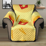 French Fries Pattern Background Recliner Cover Protector