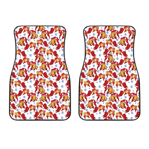 Goldfish Pattern Print Design 02 Front Car Mats