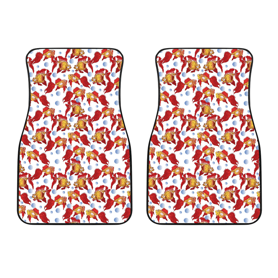 Goldfish Pattern Print Design 02 Front Car Mats