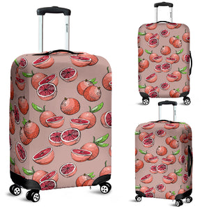 Grapefruit Pattern Background Luggage Covers