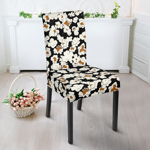 Popcorn Pattern Print Design 02 Dining Chair Slipcover