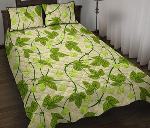 Hop Theme Pattern Quilt Bed Set