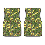 Avocado Pattern Background Front Car Mats