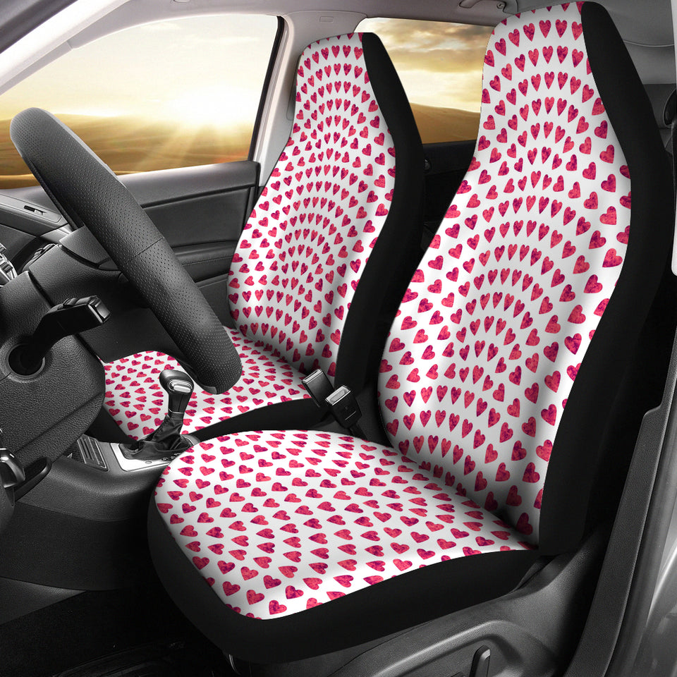 Heart Wave Pattern Universal Fit Car Seat Covers