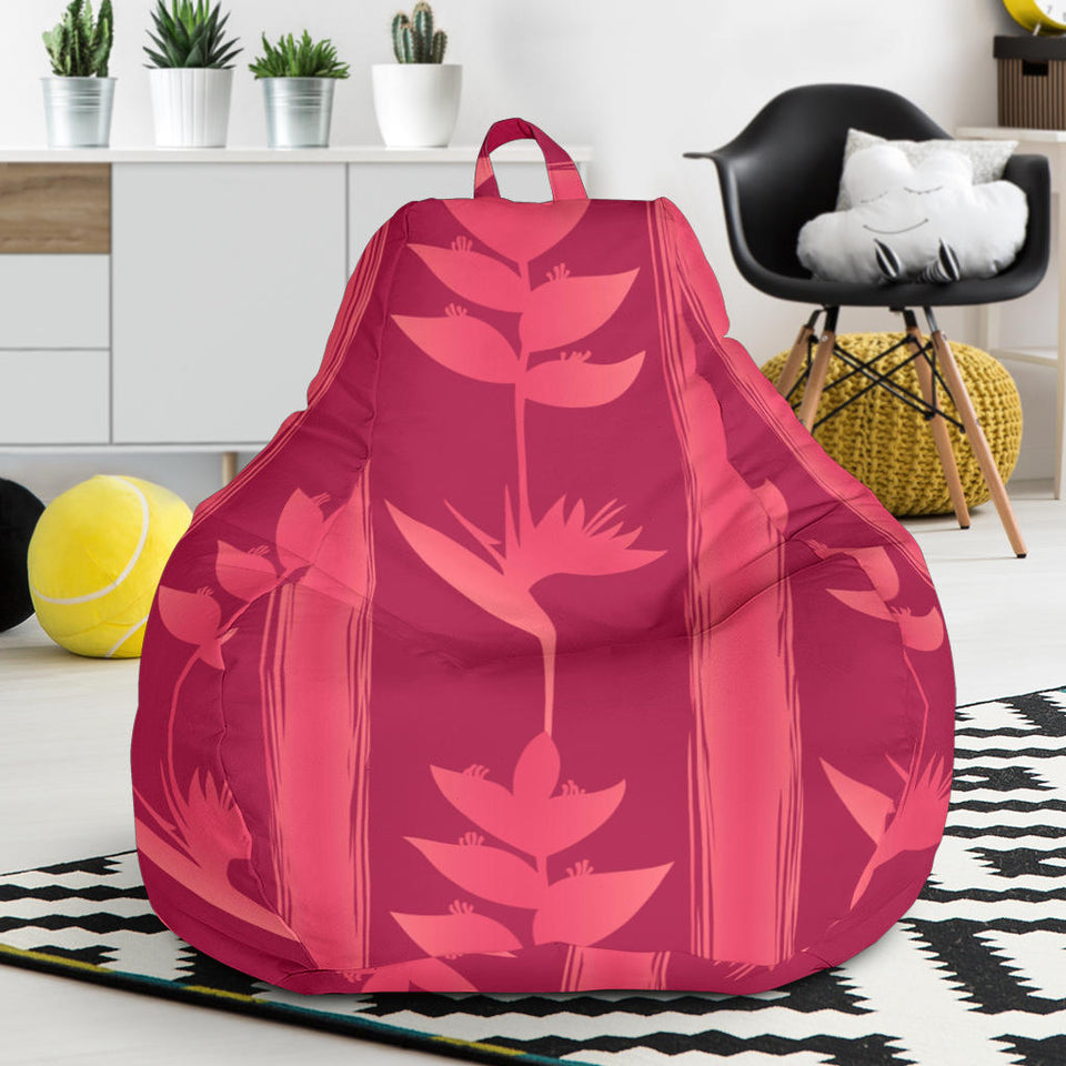 Heliconia Pink Pattern Bean Bag Cover