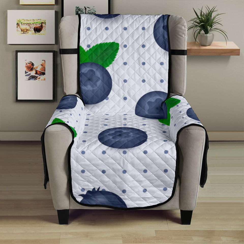 Blueberry Pokka Dot Pattern Chair Cover Protector