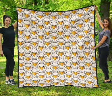 Eagle Pattern Print Design 05 Premium Quilt