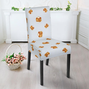 Pancake Pattern Print Design 03 Dining Chair Slipcover