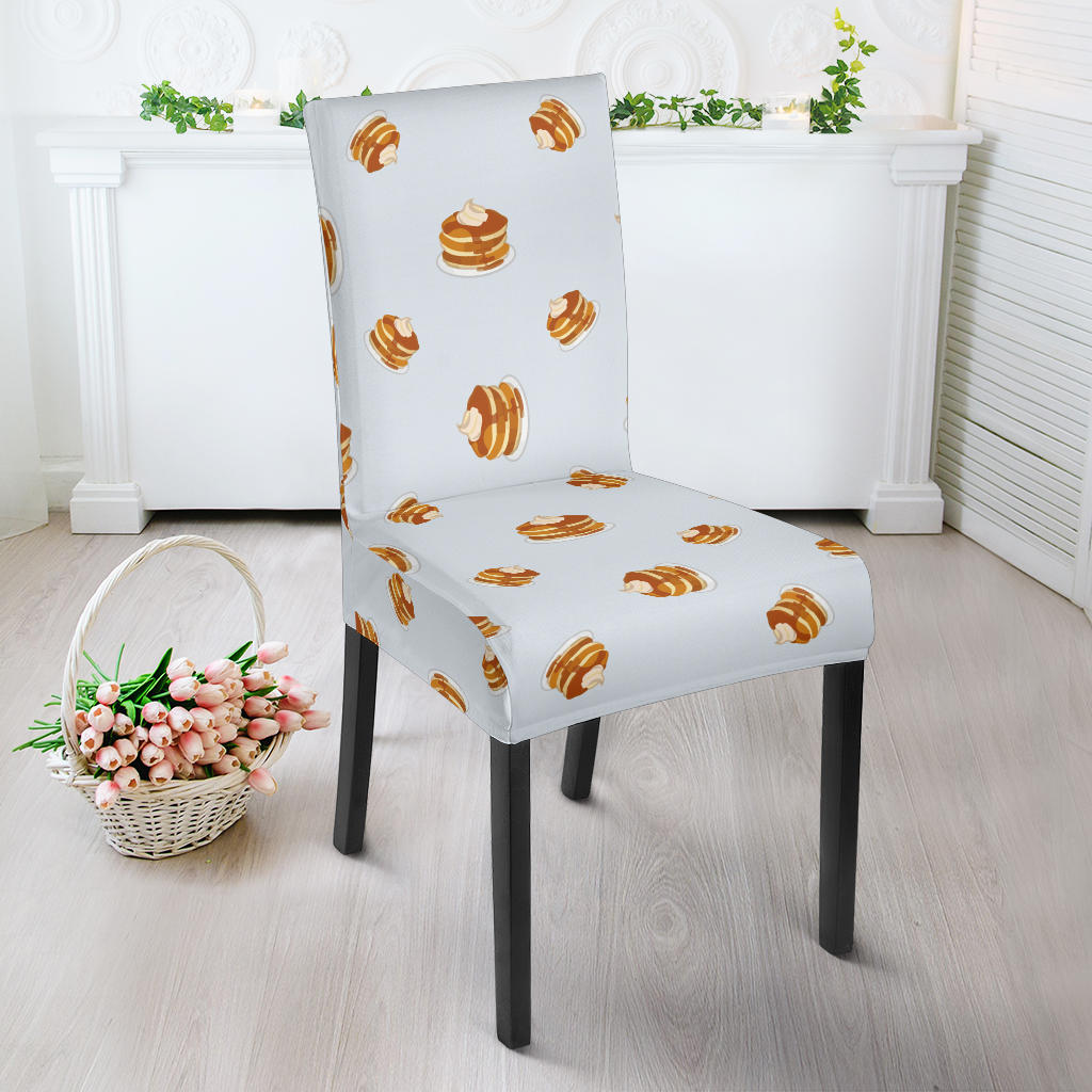 Pancake Pattern Print Design 03 Dining Chair Slipcover
