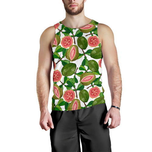 Guava Leaves Pattern Men Tank Top