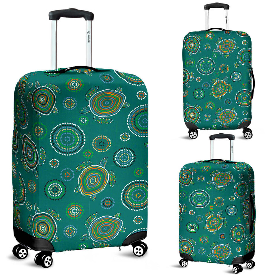 Sea Turtle Aboriginal Pattern Luggage Covers