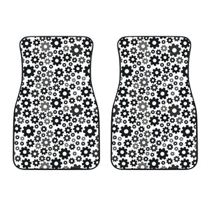 Gear Pattern Print Design 01 Front Car Mats