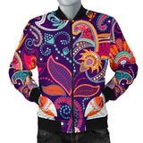 Indian Pattern Background Men Bomber Jacket