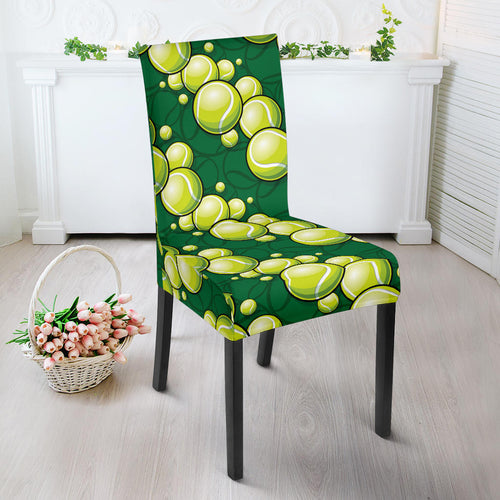 Tennis Pattern Print Design 04 Dining Chair Slipcover