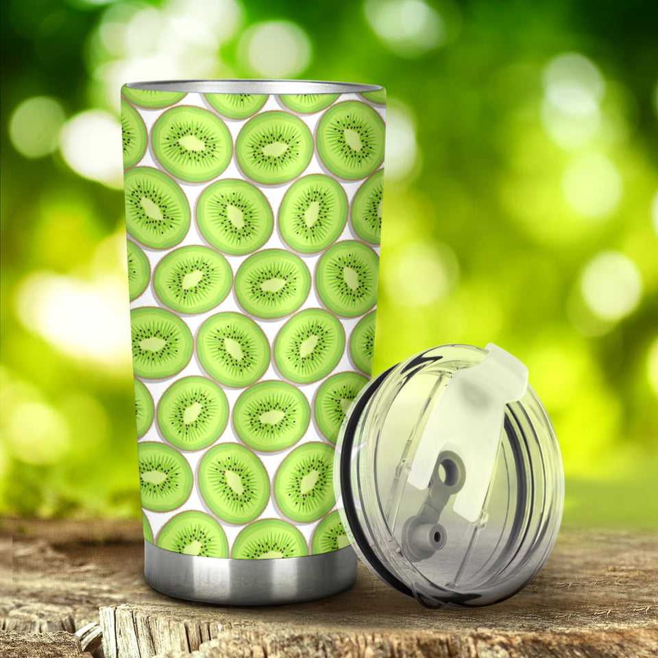 Sliced Kiwi Pattern Background Tumbler