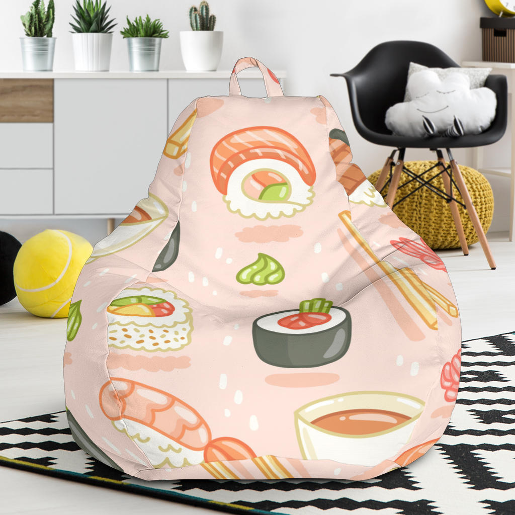 Sushi Pattern Background Bean Bag Cover