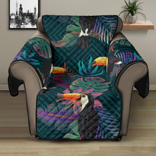 Toucan Pattern Recliner Cover Protector