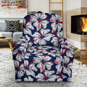 Hibiscus Pattern Print Design 02 Recliner Chair Slipcover