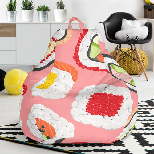 Sushi Roll Pattern Bean Bag Cover