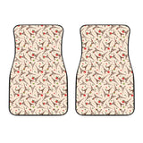 Eiffel Tower Pattern Print Design 03 Front Car Mats