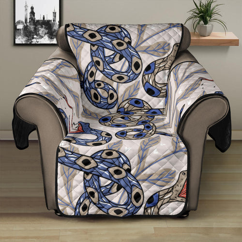 Snake Leaves Pattern Recliner Cover Protector