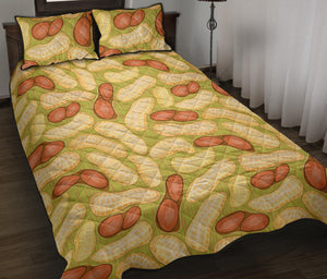 Peanut Pattern Theme Quilt Bed Set