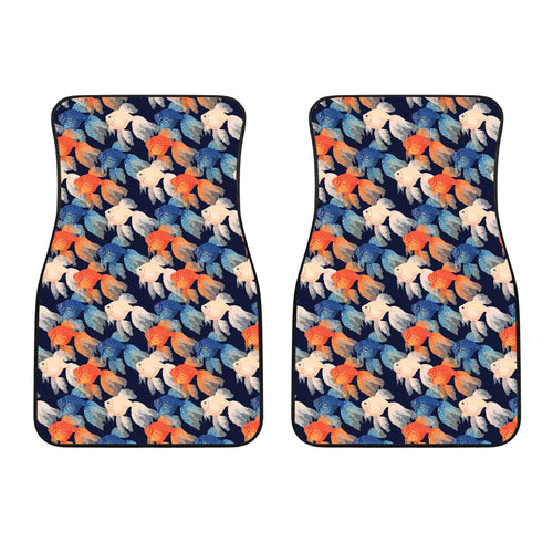 Goldfish Pattern Print Design 04 Front Car Mats