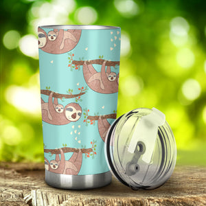 Sloth Mom and baby Pattern Tumbler