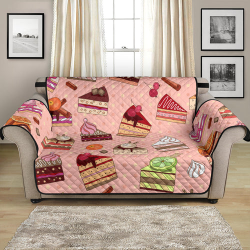 Cake Pattern Pokka dot Background Loveseat Couch Cover Protector