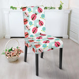Ladybug Pattern Print Design 03 Dining Chair Slipcover