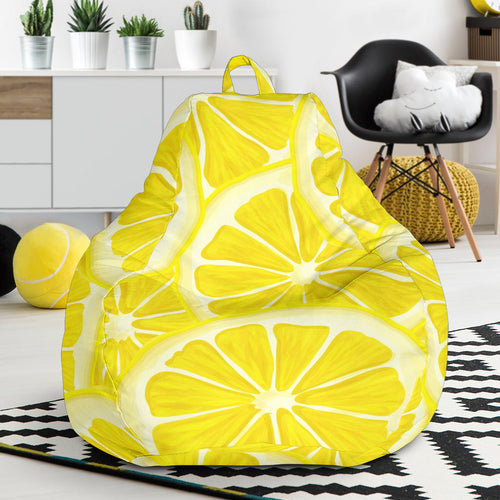 Sliced Lemon Pattern Bean Bag Cover