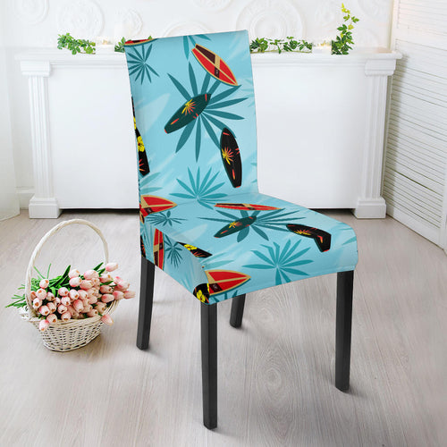 Surfboard Pattern Print Design 03 Dining Chair Slipcover