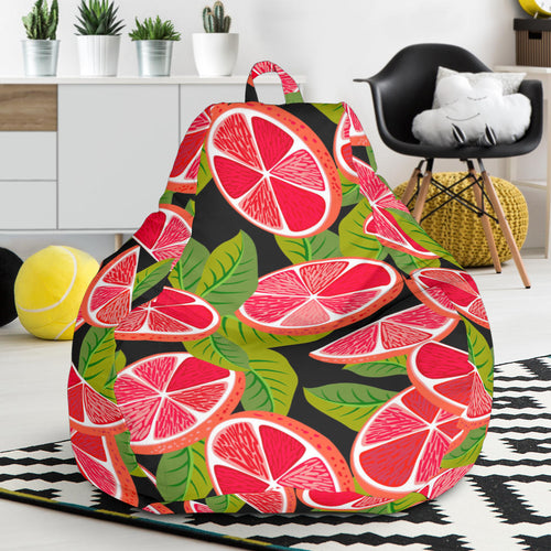 Grapefruit Leaves Pattern Bean Bag Cover