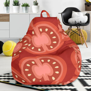 Sliced Tomato Pattern Bean Bag Cover