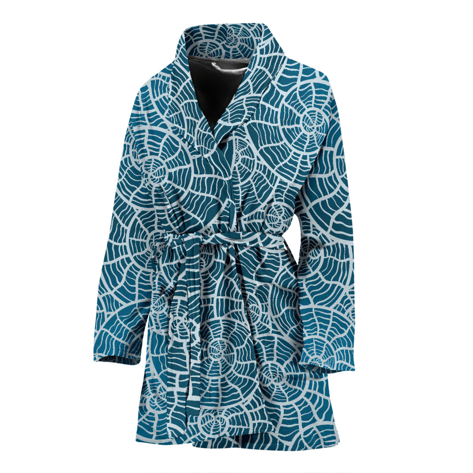 Shell Pattern Theme Women Bathrobe
