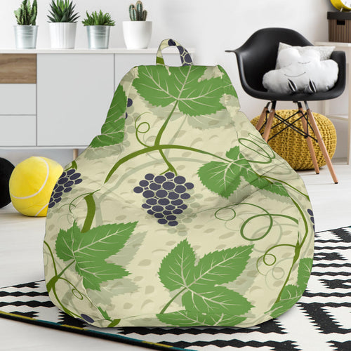 Grape Leaves Pattern Bean Bag Cover