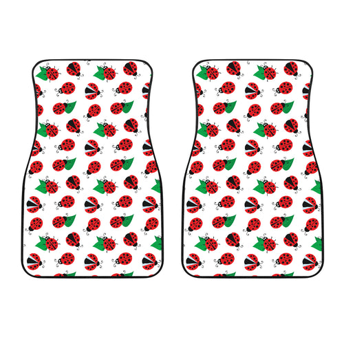 Ladybug Pattern Print Design 01 Front Car Mats