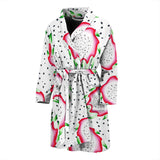 Dragon Fruit Seed Pattern Men Bathrobe